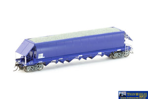 Aus-Nqh05 Auscision Npzh Gravel Hopper Pacific National Blue With No Logos - 4 Car Pack Ho-Scale