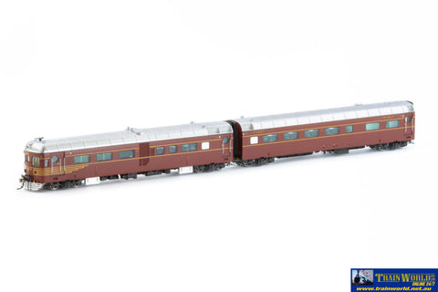 AUS-NRC01S Auscision DEB-Set Railcar (4-Car) ’Indian Red’ #HPF 955; TBR854; TC751 & PF906 HO Scale DCC/Sound-Fitted