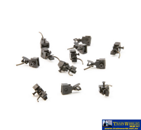 AUS-NSP12 Auscision Assembled Knuckle Couplers - 6 Pair (12 x Couplers) N Scale. Couplers