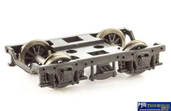 Aus-Sp09 Auscision Vr 4 Wheel Bogie With 36 Rp25-110 Blackened 10 Spoke Wheels (1-Pair) Ho Scale