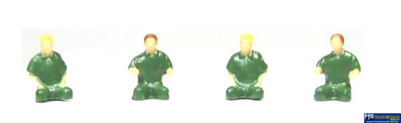 AUS-SP17 Auscision Models Locomotive Driver Figures Early Style - 4 Pack HO Scale Figure