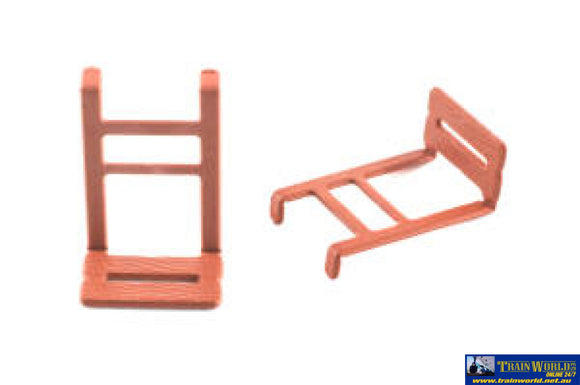 AUS-SP47 Victorian Wooden Style Freight Wagon Shunter Steps Metal Etched - 10 Pack HO Scale. Part