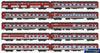 AUS-SPS07 Auscision ’The Overland’ AN Regal Red *1989-1995* (10-Car Set) HO-Scale Rolling Stock