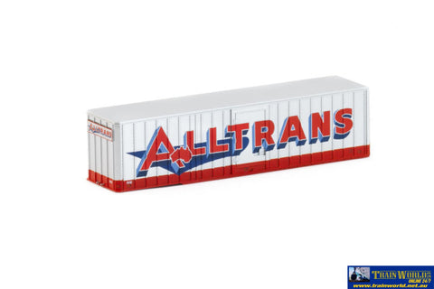 Aus-Tra03 Auscision 35’ Box Flexi-Van Trailer Bv-1 Alltrans Silver #Fv52 & Fv55 (Twin-Pack) Ho