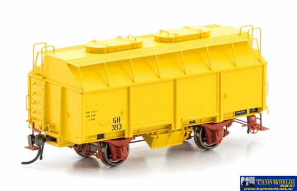 Aus-Vfw78 Auscision Gh-Type Grain-Wagon With 2-Roof Hatchs (2-Pack) Vr Hansa-Yellow #81 134 230 327
