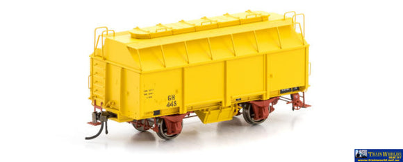 Aus-Vfw80 Auscision Gh-Type Grain-Wagon With 3-Roof Hatchs (2-Pack) Vr Hansa-Yellow Ho Scale Rolling