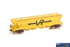AUS-VGH23 Auscision GJF-Type Grain-Hopper ’VR Yellow with Large VR Logo’ Set-4 *4-Pack*HO Scale - Rolling Stock