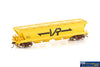 AUS-VGH25 Auscision VHGY-Type Grain-Hopper ’VR Yellow with Large VR Logo’ Set-2 *4-Pack* HO Scale - Rolling Stock