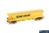 AUS-VGH30 Auscision VHGY-Type Grain-Hopper ’V/Line Yellow with V/Line Grain Logo’ Set-3 *4-Pack* HO Scale - Rolling