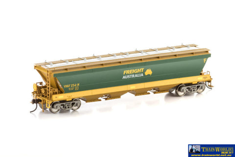 AUS-VGH34 Auscision VHGY-Type Grain-Hopper ’Freight Australia Green/Yellow with FA Logo’ Set-1 *4-Pack* HO Scale