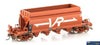 Aus-Vhw05 Auscision Jbf-Type Briquettes-Hopper Wagon Red With Large Vr Logos #Jbf-1; 7; 19 & 28