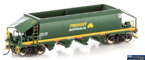 Aus-Vhw21 Vhqf-Type Quarry-Hopper V2 Green/Yellow With Large Freight Australia Logos #Vhqf-202-N;