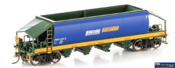 Aus-Vhw22 Vhqf-Type Quarry-Hopper V2 Blue/Green/Yellow With Pacific National Logos #Vhqf-259-S;