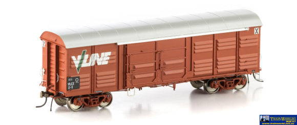 Aus-Vlv22 Auscision Vlcx Louvred Van Vr Wagon Red With V/Line Logo - 4 Car Pack Ho Scale Rolling