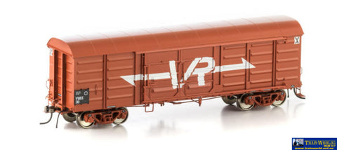 Aus-Vlv27 Auscision Vbbx Box Van Vr Wagon Red With Large Logo & 4 Louvre Doors - Car Pack Ho Scale