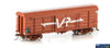 Aus-Vlv30 Auscision Blf Box Van Vr Wagon Red With Large Logo Aligned Bogies & 4 Louvre Doors - Car