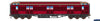 Aus-Vpc27 Auscision Ce-Type Baggage/guards Carriage Vr 7Ce Carriage-Red With 6-Wheel Bogies