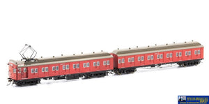 Aus-Vps20 Auscision Tait-Type Emu (4-Car Set) Vr Carriage Red With Disc-Wheels & No-Signs #294-M