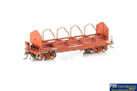 Aus-Vsw07 Auscision Vfsx Coil Steel Wagon Vr Red With Small Logos & Tarpaulin Support Hoops - 4 Car