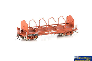 Aus-Vsw08 Auscision Vfsx Coil Steel Wagon Vr Red With Large Logos & Tarpaulin Support Hoops - 4 Car