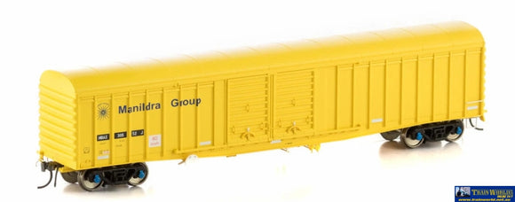 Aus-Wlv11 Auscision Mbax Type Louvre-Van With Curved-Roof (4-Pack) Yellow Manildra-Logo #30866N