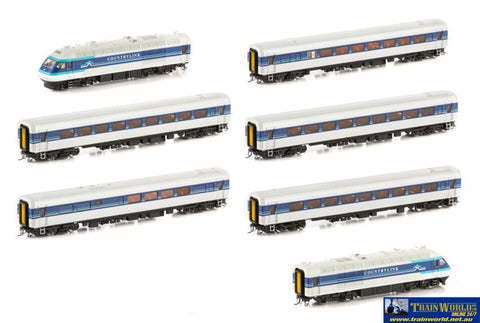 Aus-Xpt03 Xpt Passenger Train Sra Countrylink 7-Car Set (2-Power Cars & 5 Cars) Ho Scale