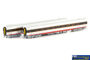 Aus-Xpt10 Auscision Sra Intercity Xpt Red/Grey/Black With Candy L7 - 2 Car Add-On-Set Ho Scale