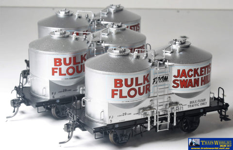 Aut-Fj02 Austrains Fj (4-Wheel) Flour-Hoppers (Pack B) Jackets Swan Hill Bulk Flour #fj6 Fj8 & Fj9