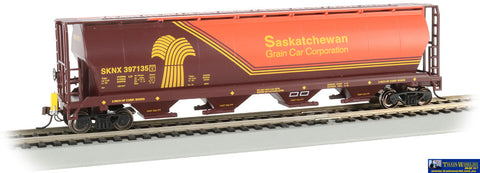 BAC-73802 Bachmann Cylindrical Grain-Hopper Car #397135 Saskatchewan (SKNX) ’With Flashing End of Train Device’