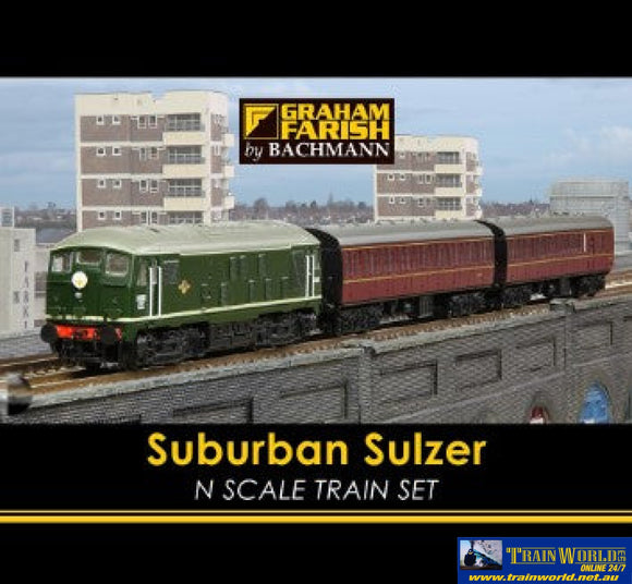 Bbl - 370062 Graham Farish Suburban Sulzer Train Set N - Scale Dcc - Ready Sets