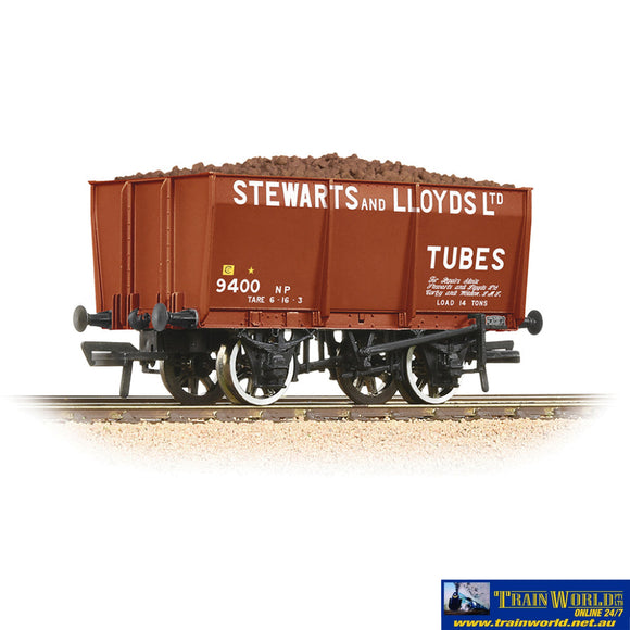 Bbl-37402 Bachmann Branchline 16-Ton Slope-Sided Steel Mineral-Wagon #9400 Stewart & Lloyds Ltd With