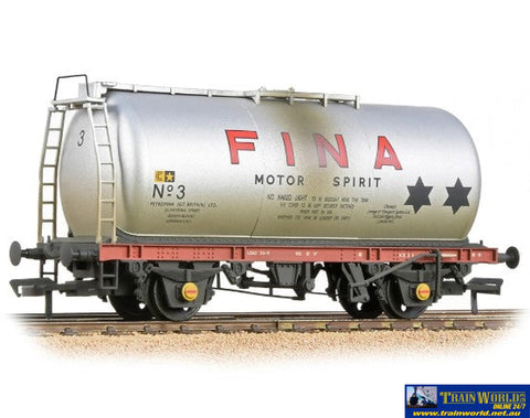 Bbl-37586A Bachmann Branchline Tta Tank Wagon Fina Silver Oo-Scale Rolling Stock