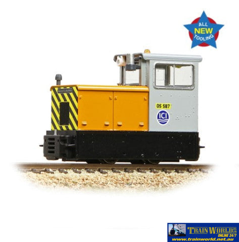 Bbl-392028 Bachmann Narrow-Gauge Baguley-Drewry 70Hp Diesel Ici Orange & Grey Dcc-Ready Oo9-Scale