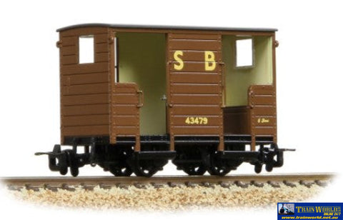 BBL-393101A Bachmann Narrow-Gauge RNAD Open-End Brake Van ’Statfold Barn Railway’ #43479 Brown (Era-9) OO9-Scale