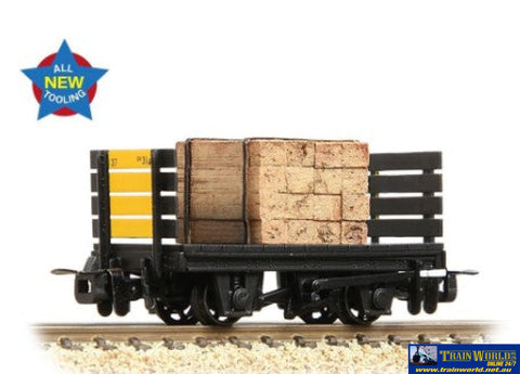 BBL-393151 Bachmann Narrow-Gauge RNAD Flat-Wagon with Planked-Ends ’RNAD Dean Hill with Sleeper Load’ No. DH314-37