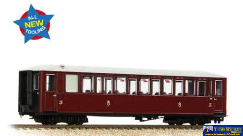 BBL-394101 Bachmann Narrow-Gauge FR ’Tin Car’ Saloon Third No. 119 ’Ffestiniog Railway’ Maroon (Era-8) OO9-Scale