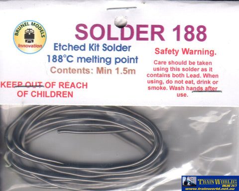 Bm-Sol188 Brunel Models 188° Etch-Kit Solder 1.5M Scratchbuild