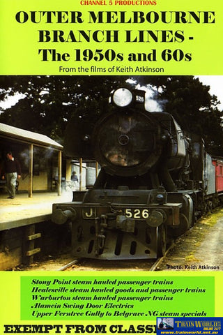 C5P-1038 Channel 5 Productions Dvd The Outer Melbourne Branches Cdanddvd