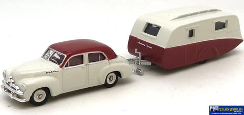 Ccc-Fjsscsgrmj Cooee Classics ’Road Ragers’ 1953 Fj Special Sedan & Caravan Glamour Red/Marl