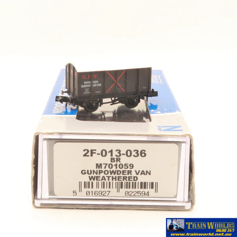 COMM-CC035 Used Goods Graham Farish Gun Powder Van weathered N Scale Rolling Stock