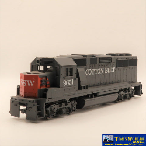 COMM-E042 Used Goods Athearn Blue Box GP60 Cotton Belt #9651 DC only HO Scale Locomotive