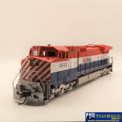 COMM-E051 Used Goods Athearn Blue Box C44-9W BC Rail #4643 DC only HO Scale Locomotive
