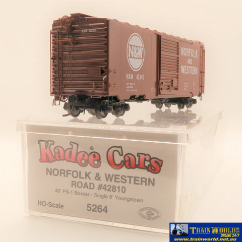 COMM-E067 Used Goods Kadee 40’ PS1 Boxcar N&W #42810 HO Scale Rolling Stock