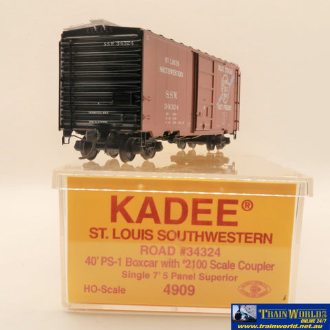 COMM-E068 Used Goods Kadee 40’ PS1 Boxcar St Louis Southwestern #34324 HO Scale Rolling Stock