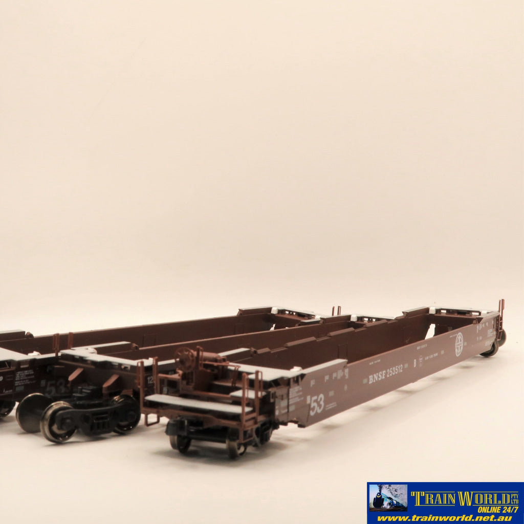 COMM-E078 Used Goods KATO Gunderson Maxi IV Double Stack Cars BNSF (3 ...