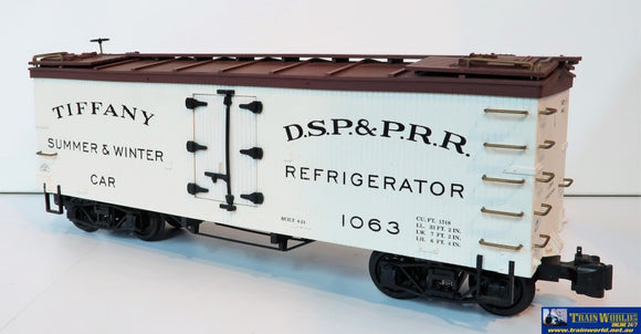 Comm-G051 Used Goods Aristo Craft Trains Wood Reefer Car Dsp&Prr Gauge 1 Rolling Stock