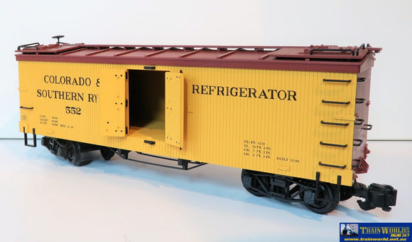 Comm-G052 Used Goods Aristo Craft Trains Wood Reefer Car Colorado & Southern Gauge 1 Rolling Stock