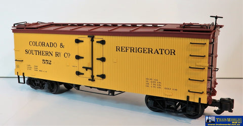 Comm-G053 Used Goods Aristo Craft Trains Wood Reefer Car Colorado & Southern Gauge 1 Rolling Stock