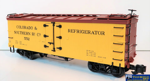 Comm-G054 Used Goods Aristo Craft Trains Wood Reefer Car Colorado & Southern Gauge 1 Rolling Stock