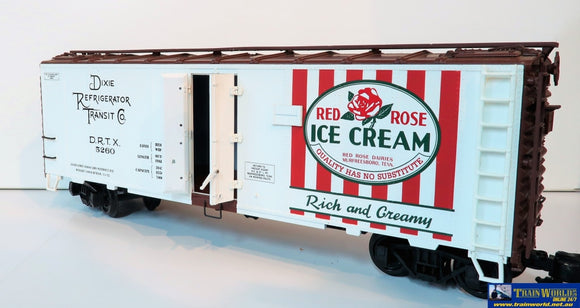 Comm-G055 Used Goods Aristo Craft Trains Wood Reefer Car Red Rose Ice Cream Gauge 1 Rolling Stock